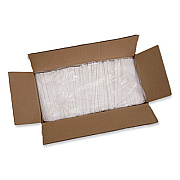 Boardwalk Individually Wrapped Paper Straws, 7.75 x 0.25, White, 3,200/Carton (PPRSTRWWR)