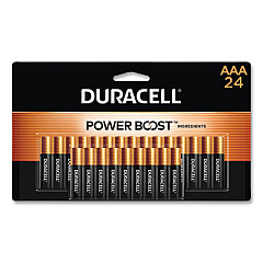 Duracell Power Boost CopperTop Alkaline AAA Batteries, 24/Pack (MN2400B24Z)