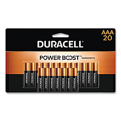 Duracell Power Boost CopperTop Alkaline AAA Batteries, 20/Pack (MN2400B20Z)