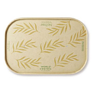 World Centric Paper Lids for Containers, 4.7 x 6.8 x 0.8, Natural, Paper, 300/Carton (CTLNT16)