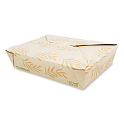 World Centric No Tree Folded Takeout Containers, 50 oz, 6.2 x 8.5 x 1.85, Natural, Sugarcane, 200/Carton (TONT2)