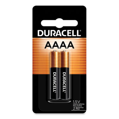 Duracell Specialty Alkaline AAAA Batteries, 1.5 V, 2/Pack (MX2500B2PK)