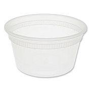 Pactiv Evergreen Newspring DELItainer Microwavable Container, 12 oz, 4.6 x 4.6 x 2.5, Clear, Plastic, 480/Carton (L5012Y)