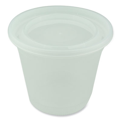 Pactiv Evergreen Newspring DELItainer Microwavable Container, 32 oz, 5.6 x 5.6 x 4.9, Clear, Plastic, 200/Carton (L8328)
