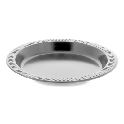 Pactiv Evergreen Meadoware Impact Plastic Dinnerware, Plate, 6" dia, Black, 1,000/Carton (YMI6E)