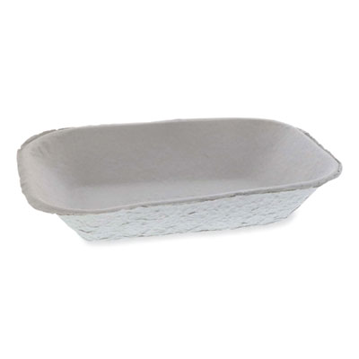 Pactiv Evergreen EarthChoice Pulpex Steep Wall Food Tray, 9.1 x 6.9 x 1.75, Natural, Paper, 460/Carton (M633524Y)