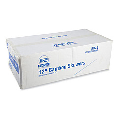 AmerCareRoyal Bamboo Skewers, Paper, 12", Natural, 9,600/Carton (R824)