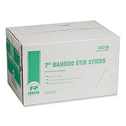 AmerCareRoyal Bamboo Stir Sticks, 7", 5,000/Carton (R825B)
