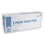 AmerCareRoyal Wooden Serving Fork, 5.5", Natural, 1,000/Box, 10 Boxes/Carton (R826)