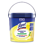 LYSOL Brand Professional Disinfecting Wipe Bucket, 1-Ply, 6 x 8, Lemon and Lime Blossom, White, 800 Wipes (99856)