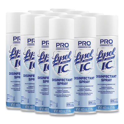 LYSOL Brand I.C. Disinfectant Spray, 19 oz Aerosol Spray, 12/Carton (95029CT)