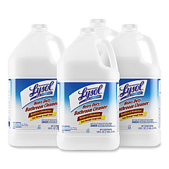 Professional LYSOL Brand Disinfectant Heavy-Duty Bathroom Cleaner Concentrate, Fresh Lime, 1 gal Bottle, 4/Carton (94201CT)