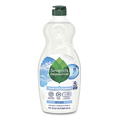 Seventh Generation Natural Dishwashing Liquid, Free and Clear, 19 oz Bottle, 6/Carton (44986CT)