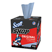 Scott Shop Towels, POP-UP Box, 1-Ply, 9 x 12, Blue, 200/Box, 8 Boxes/Carton (75190)