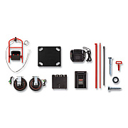 Rubbermaid Commercial Motorized Kit for 24" x 48" Platform Trucks, Medium, DC Motor, 60 V Lithium-Ion Battery, 0.5 mph to 3 mph, Black/Red (2173663)