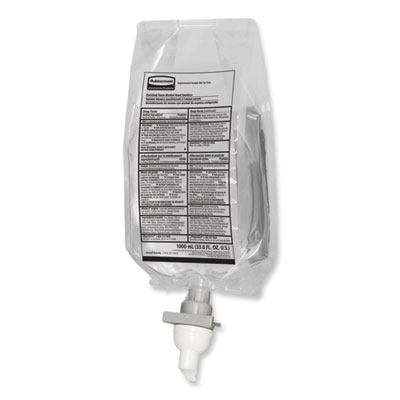 Rubbermaid Commercial AutoFoam Refill With Alcohol Foam Hand Sanitizer, Clear, 1,000 mL, Fragrance-Free, 4/Carton (2080803)
