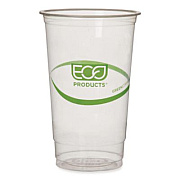 Eco-Products GreenStripe PLA Cold Cups, 32 oz, Plastic, Clear, 1,000/Carton (EPCC32GS)