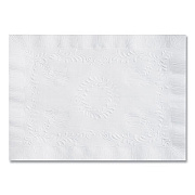 Hoffmaster Placemats, Anniversary Embossed Surface, Straight Edges, 14" x 10", White, 1,000/Carton (PM30659)