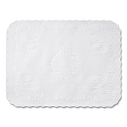 Hoffmaster Scalloped Edge Traymat, Anniversary Embossed Surface, 19" x 14", White, 2,000/Carton (TC8704462)
