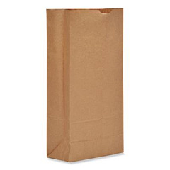 Ross & Wallace Paper Products Grocery Paper Bags, 25# Size, Heavy-Duty, 50# Basis Weight, 8.25" x 5.38" x 18", Kraft, 500/Bundle (GH25)