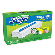 Swiffer Sweeper XL Dry Refill Cloths, 16.9" x 9.8", White, 16/Box (96826CT)