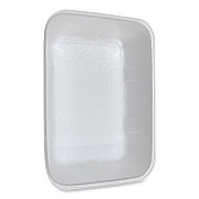 GEN Meat Trays, #20K, 12 x 8.7 x 2.45, White, Foam, 125/Carton (20KWH)