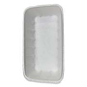 GEN Meat Trays, #10K, 10.75 x 5.95 x 1.87, White, Foam, 250/Carton (10KWH)
