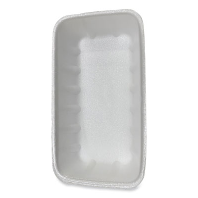 GEN Meat Trays, #10K, 10.75 x 5.95 x 1.87, White, Foam, 250/Carton (10KWH)