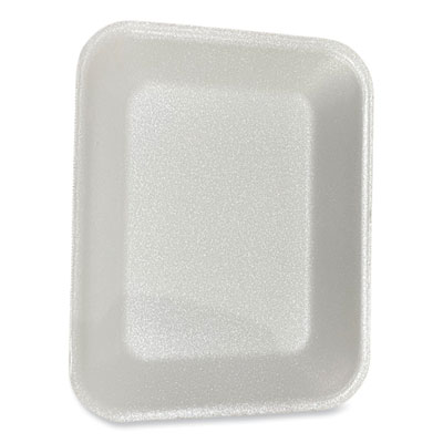 GEN Meat Trays, #8P, 10.8 x 8.82 x 1.5, White, Foam, 200/Carton (8PWH)