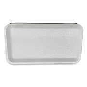 GEN Meat Trays, #10S, 10.93 x 5.75 x 0.63, White, Foam, 500/Carton (10SWH)