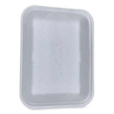 GEN Meat Trays, #4D, 9.47 x 7.12 x 1.32, White, Foam, 500/Carton (4DWH)