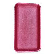 GEN Meat Trays, #1525, 14.5 x 8 x 0.75, Pink, Foam, 250/Carton (1525PINK)