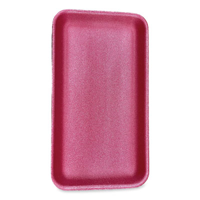 GEN Meat Trays, #1525, 14.5 x 8 x 0.75, Pink, Foam, 250/Carton (1525PINK)