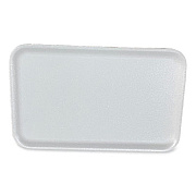 GEN Meat Trays, #16S, 11.63 x 7.25 x 0.54, White, Foam, 250/Carton (16SWH)
