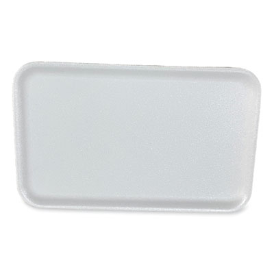 GEN Meat Trays, #16S, 11.63 x 7.25 x 0.54, White, Foam, 250/Carton (16SWH)