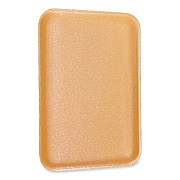 GEN Meat Trays, 13.81 x 9.25 x 2.7, Yellow, Foam, 100/Carton (1014YEL)