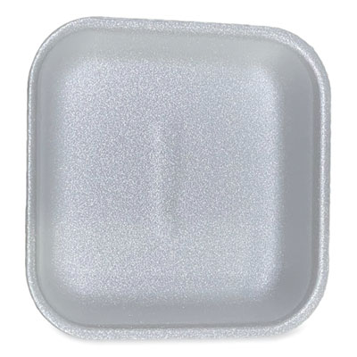 GEN Meat Trays, #1, 5.38 x 5.38 x 1.07, White, Foam, 500/Carton (1WH)