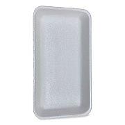 GEN Meat Trays, #15P, 14.44 x 7.88 x 1.37, White, Foam, 200/Carton (15PWH)