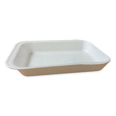 GEN Meat Trays, #2D, 8.56 x 6.1 x 1.2, White, Foam, 500/Carton (2DWH)