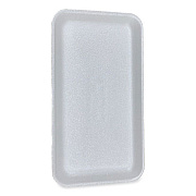 GEN Meat Trays, #1525, 14.5 x 8 x 0.75, White, Foam, 250/Carton (1525WH)