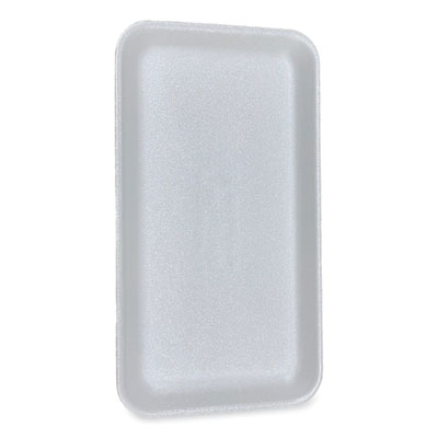 GEN Meat Trays, #1525, 14.5 x 8 x 0.75, White, Foam, 250/Carton (1525WH)