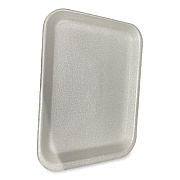 GEN Meat Trays, #4S, 9.5 x 7.25 x 0.5, White, Foam, 500/Carton (4SWH)