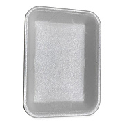 GEN Meat Trays, #4P, 9.5 x 7.19 x 1.2, White, Foam, 500/Carton (4PWH)