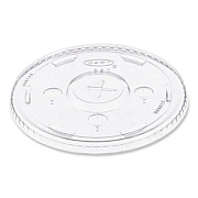 SOLO Straw-Slot Cold Cup Lids, Fits 30 oz to 32 oz Cold Cups, Plastic, Clear, 50/Sleeve, 20 Sleeves/Carton (L32CR)