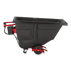 Rubbermaid Commercial 0.5 cu yd Motorized Roto Tilt Truck, 850 lb Capacity, Black (2173519)