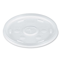 Dart Cold Cup Lids, Fits 8 oz to 32 oz Cold Cups/Containers, Plastic, Translucent, 100/Sleeve, 10 Sleeves/Carton (20SL)