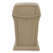 Rubbermaid Commercial Ranger Fire-Safe Container, Two Doors, 45 gal, Structural Foam, Beige (917188BG)