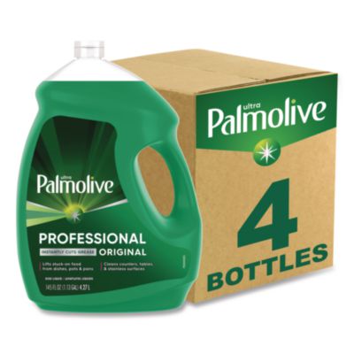 Palmolive Professional Dishwashing Liquid, Fresh Scent, 145 oz Bottle, 4/Carton (61034142CT)