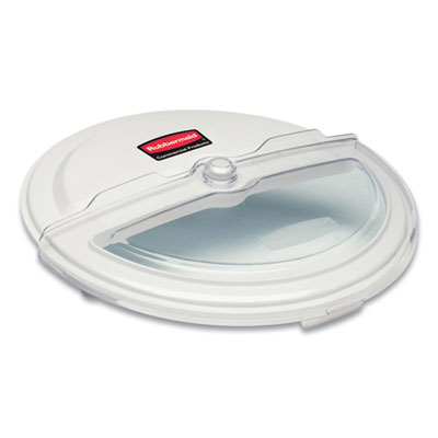 Rubbermaid Commercial ProSave Sliding Lid Conversion Kit for Brute Containers, 23.5" Diameter x 5.25" h, White, Plastic (FG9G7800WHT)