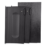 Rubbermaid Commercial Executive Janitorial Cleaning Cart Locking Cabinet Door Kit, Black (1995833)
